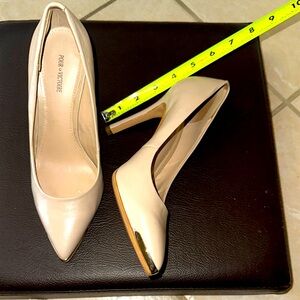 Pour La Victoire Cream Stiletto Heels
